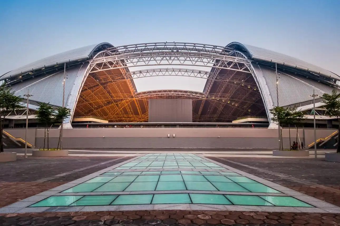 Singapore Sports Hub architectural exterior using YATAI PVDF coated aluminum coil